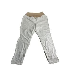 old navy white rockstar super skinny full panel maternity jeans size 18